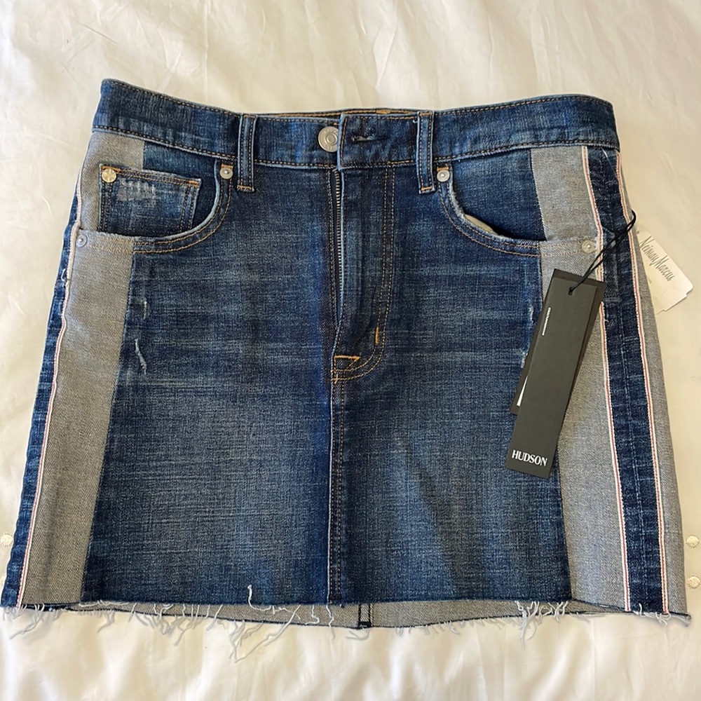 Hudson Denim Mini Skirt. NEW WITH TAGS
